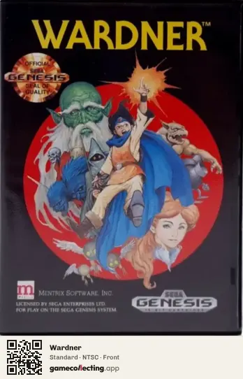 Wardner Sega Mega Drive / Genesis, NTSC box front