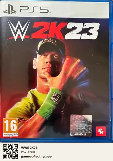 WWE 2K23 PlayStation 5, PAL box front
