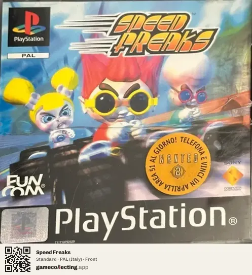 Speed Freaks PlayStation, Italy box front