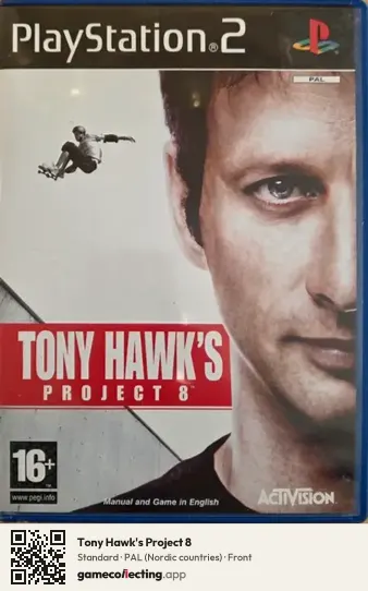 Tony Hawk's Project 8 PlayStation 2, Nordic countries box front