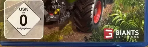 Farming Simulator 22, the USK square on its front