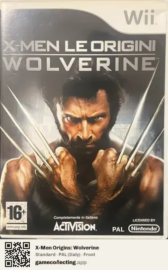X-Men Origins: Wolverine Nintendo Wii, Italy box front
