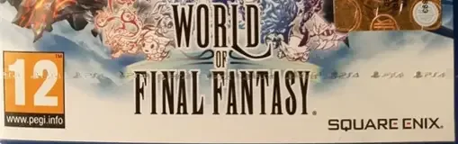 World of Final Fantasy, the PEGI square on its front