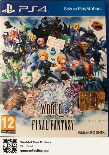 World of Final Fantasy PlayStation 4, PAL box front