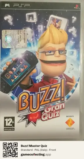Buzz! Master Quiz PlayStation Portable, Italy box front