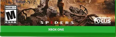 GreedFall, the ESRB box on its front