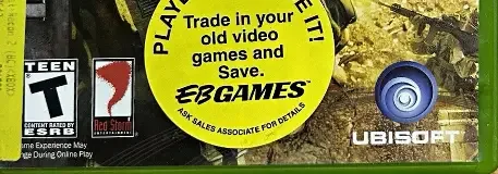 Tom Clancy's Ghost Recon 2, the ESRB box on its front
