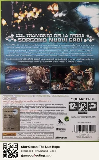 Star Ocean: The Last Hope Xbox 360, Italy box back