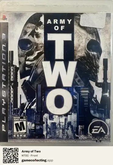 Army of Two PlayStation 3, NTSC box front