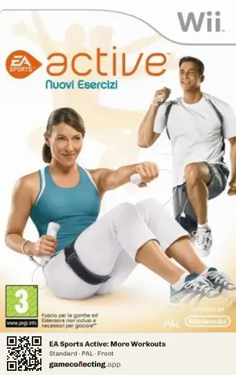 EA Sports Active: More Workouts Nintendo Wii, PAL box front