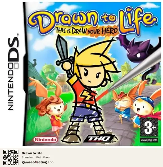 Drawn to Life Nintendo DS, PAL box front