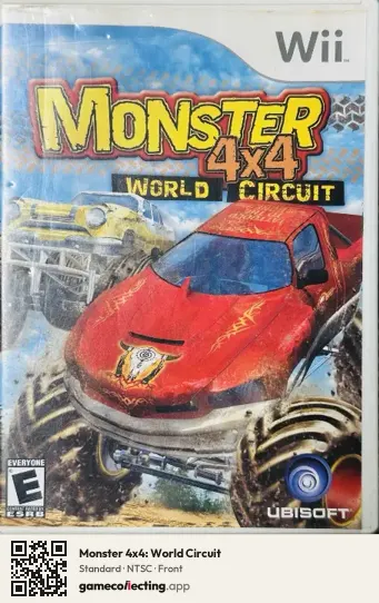 Monster 4x4: World Circuit Nintendo Wii, NTSC box front