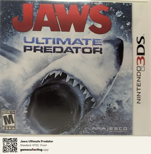 Jaws: Ultimate Predator Nintendo 3DS, NTSC box front