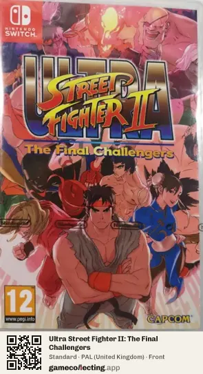 Ultra Street Fighter II: The Final Challengers Nintendo Switch, United Kingdom box front