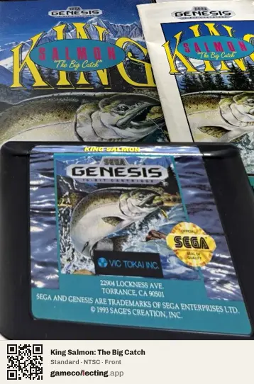 King Salmon: The Big Catch Sega Mega Drive / Genesis, NTSC box front