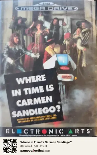 Where in Time Is Carmen Sandiego? Sega Mega Drive / Genesis, PAL box front