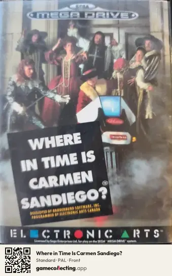 Where in Time Is Carmen Sandiego? Sega Mega Drive / Genesis, PAL box front