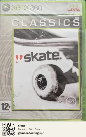 Skate Xbox 360, PAL box front