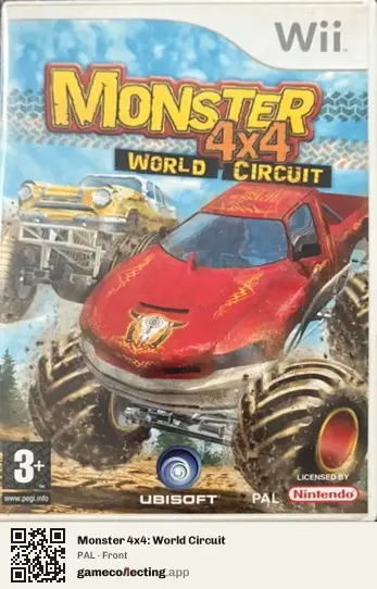 Monster 4x4: World Circuit Nintendo Wii, PAL box front