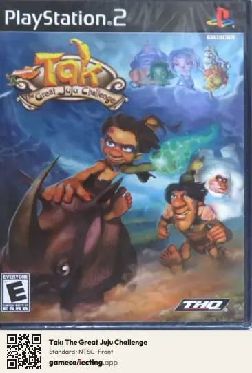 Tak: The Great Juju Challenge PlayStation 2, NTSC box front
