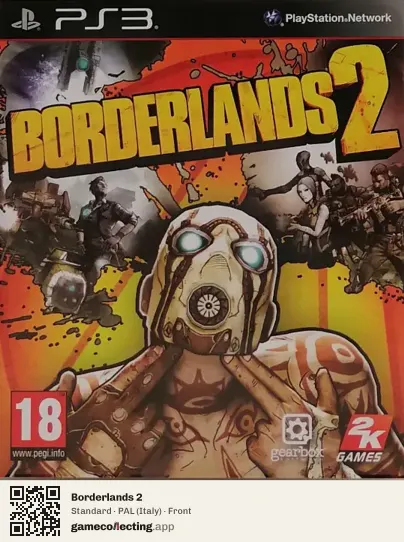 Borderlands 2 PlayStation 3, Italy box front