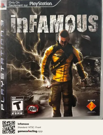 Infamous PlayStation 3, NTSC box front
