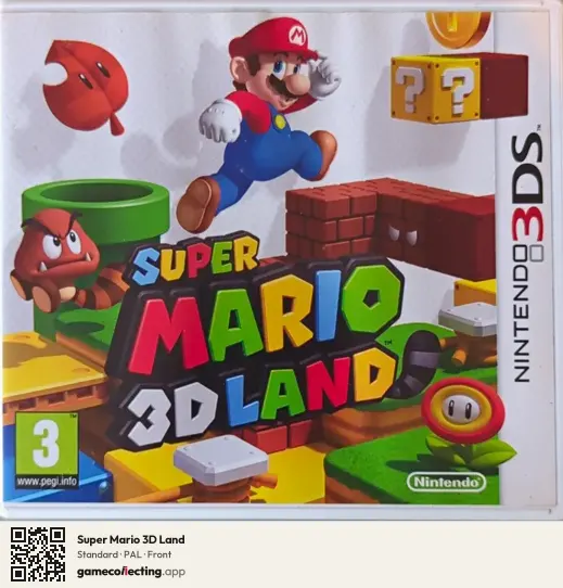 Super Mario 3D Land Nintendo 3DS, PAL box front