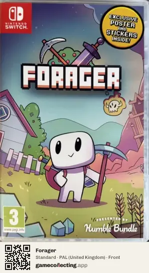 Forager Nintendo Switch, United Kingdom box front
