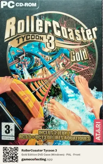 RollerCoaster Tycoon 3 Computer, PAL box front