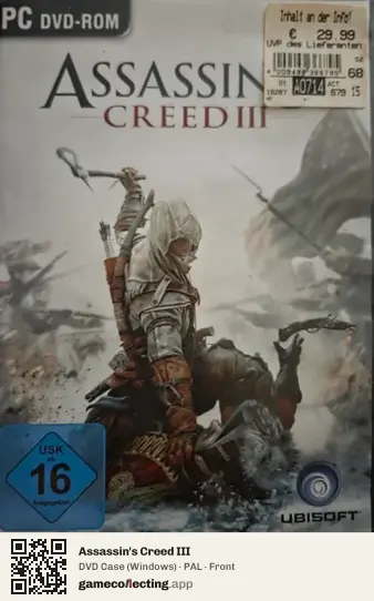 Assassin's Creed III Computer, PAL box front