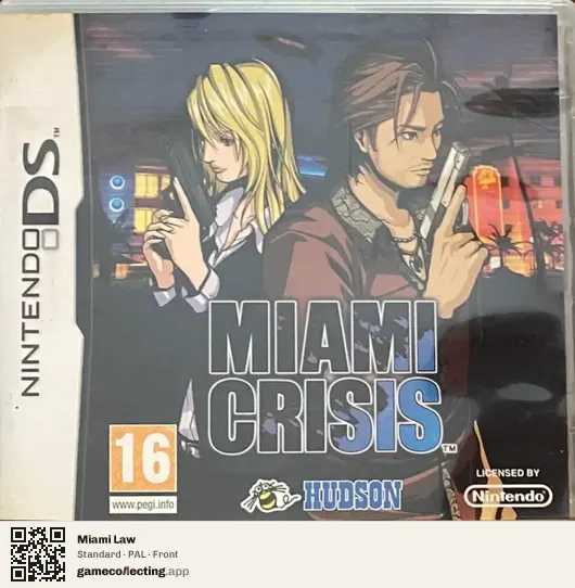 Miami Law Nintendo DS, PAL box front