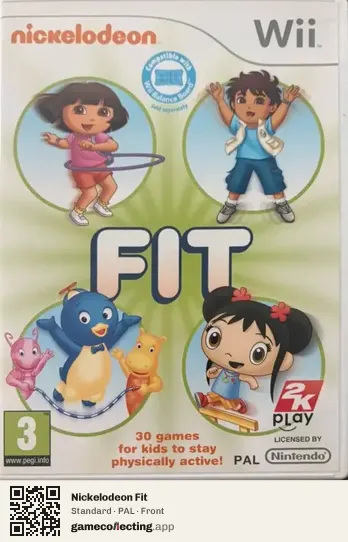 Nickelodeon Fit Nintendo Wii, PAL box front