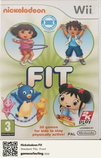 Nickelodeon Fit Nintendo Wii, PAL box front