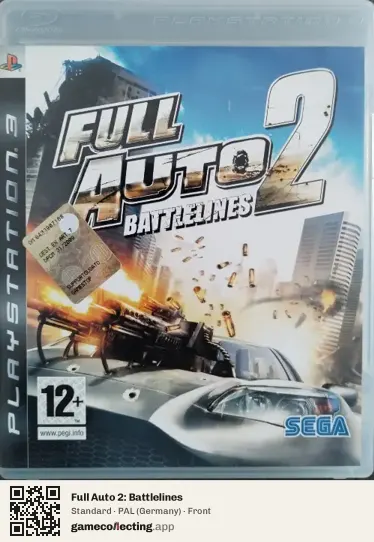 Full Auto 2: Battlelines PlayStation 3, Germany box front