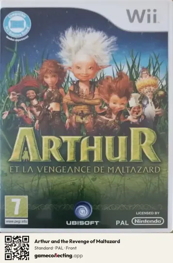 Arthur and the Revenge of Maltazard Nintendo Wii, PAL box front