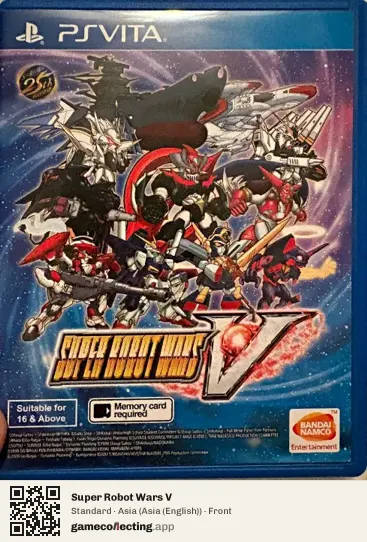 Super Robot Wars V PlayStation Vita, Asia (English) box front