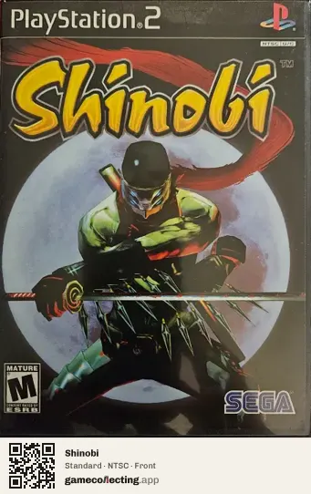 Shinobi PlayStation 2, NTSC box front