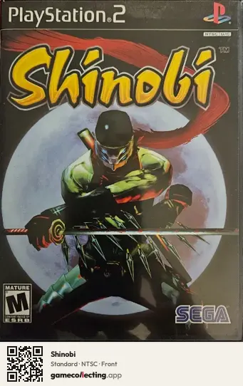 Shinobi PlayStation 2, NTSC box front