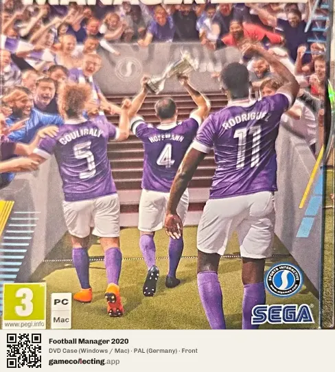 Football Manager 2020 Computer, Germany box front