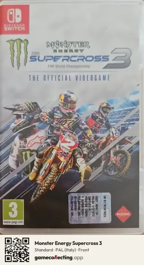 Monster Energy Supercross 3 Nintendo Switch, Italy box front