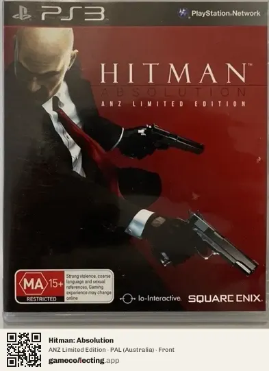 Hitman: Absolution PlayStation 3, Australia box front