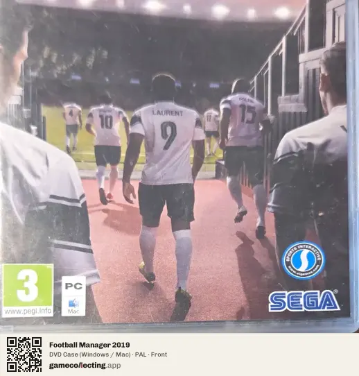 Football Manager 2019 Computer, PAL box front