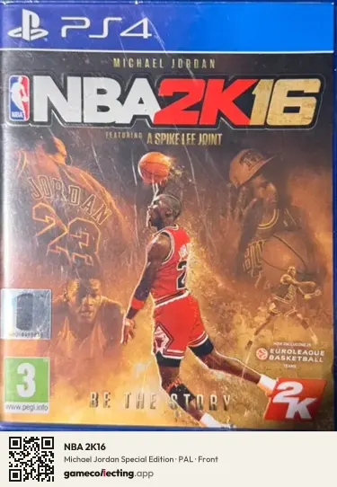 NBA 2K16 PlayStation 4, PAL box front