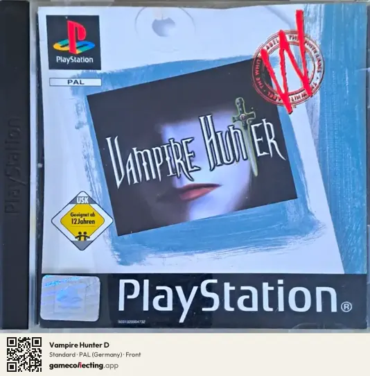 Vampire Hunter D PlayStation, Germany box front
