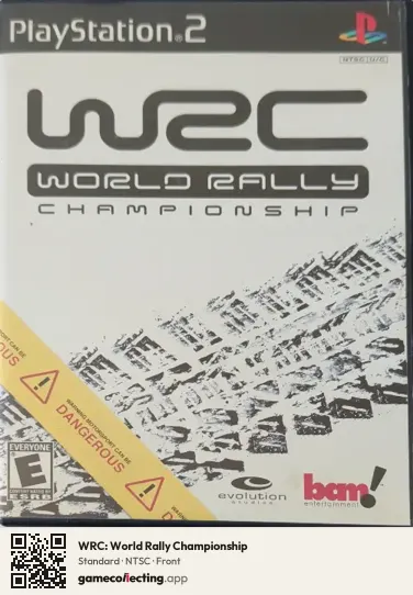 WRC: World Rally Championship PlayStation 2, NTSC box front