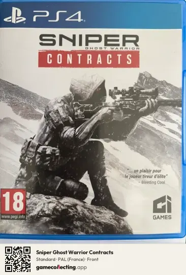 Sniper Ghost Warrior Contracts PlayStation 4, France box front