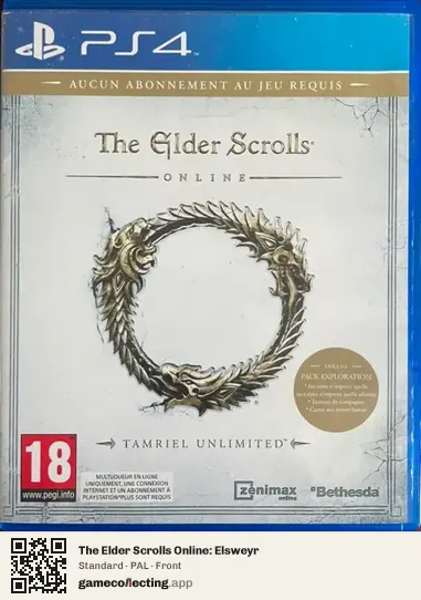 The Elder Scrolls Online: Elsweyr PlayStation 4, PAL box front
