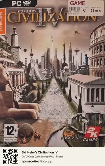 Sid Meier's Civilization IV Computer, PAL box front