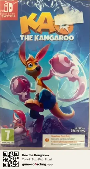 Kao the Kangaroo Nintendo Switch, PAL box front