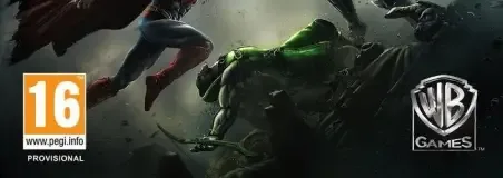 Injustice: Gods Among Us, the PEGI square on its front